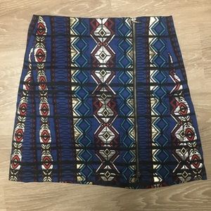 JCrew Geometric Metallic Skirt💐